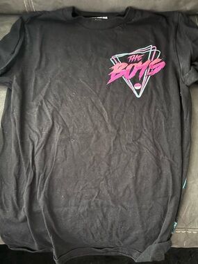 Kids' Graphic Tee - Black with Pink & Teal Logo